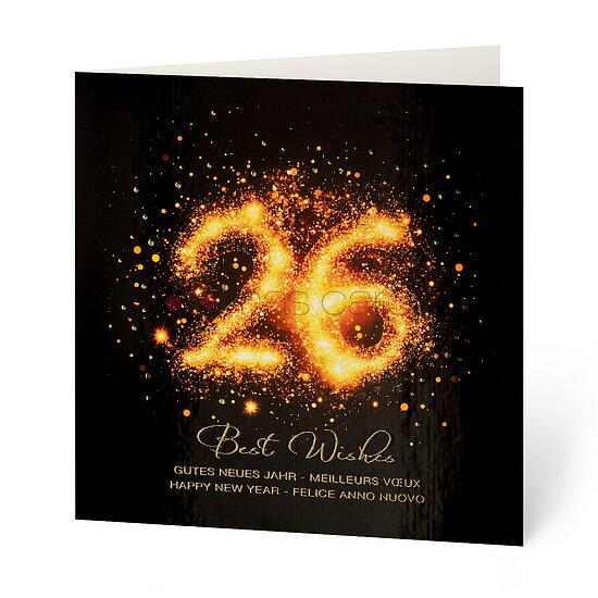 Bild 1 - Funkelnde Jahreszahl