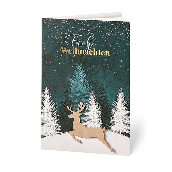 Bild 1 - Springender Hirsch