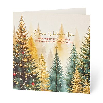 Leuchtender Winterwald