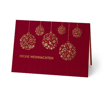 Glanzvolle Christbaumkugeln
