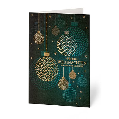 Gl�nzende Weihnachtskugeln