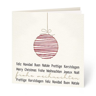 Gelaserte Christbaumkugel