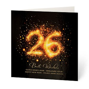 Funkelnde Jahreszahl