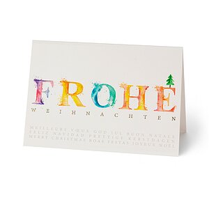 Farbenfrohe Typografie